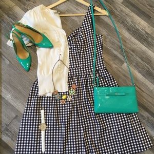 Gingham Fit and Flare Dress